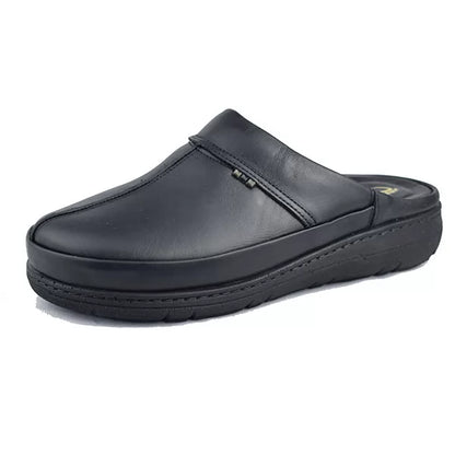 Sabot Médical en Cuir – Noir Classique