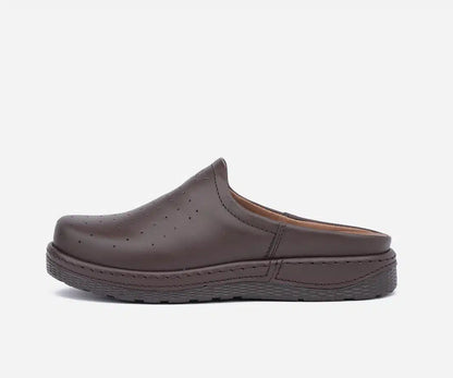 Sabot Médical en Cuir – Marron