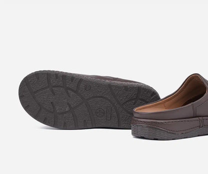 Sabot Médical en Cuir – Marron