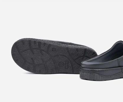 Sabot Médical en Cuir – Noir
